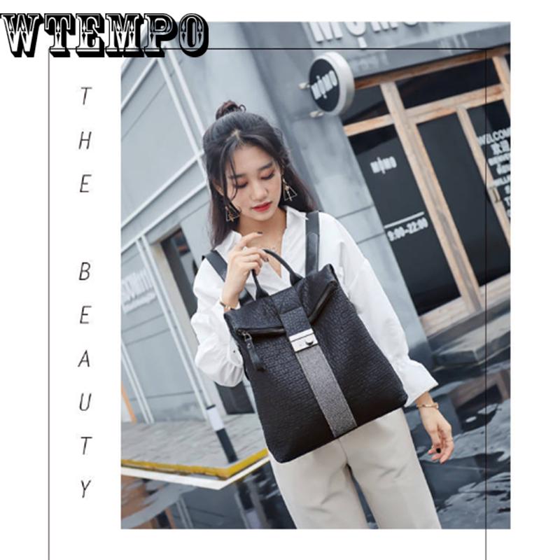Retro Fashion Ladies Backpack Leather High Quality School Bag Shoulder Bag for Youth Bags