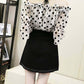 Women Irregular Skirt High Waist Slim Sexy Letter Bag Hip Skirt Mini A-line Skirt