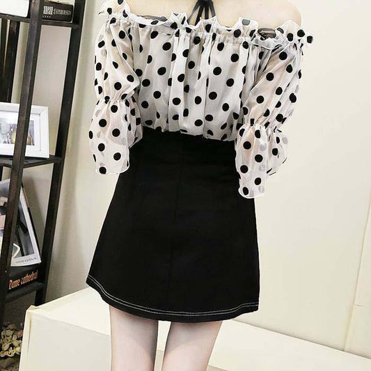 Women Irregular Skirt High Waist Slim Sexy Letter Bag Hip Skirt Mini A-line Skirt