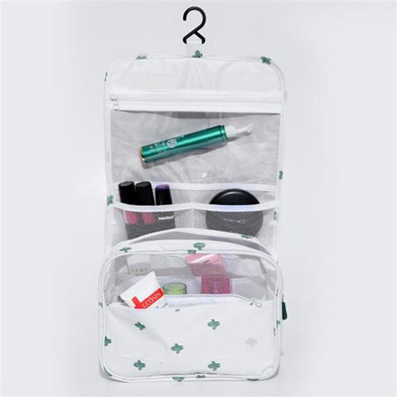 Foldable makeup bags Cosmetic bag Zippered case portable Hanging Toiletry Organizer for Women Girls