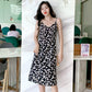 Floral Dress Loose and Thin Sling Dress Mid-length Off-shoulder Sling Dress Sexy Slim A-line Version Fabric Light and Breathable