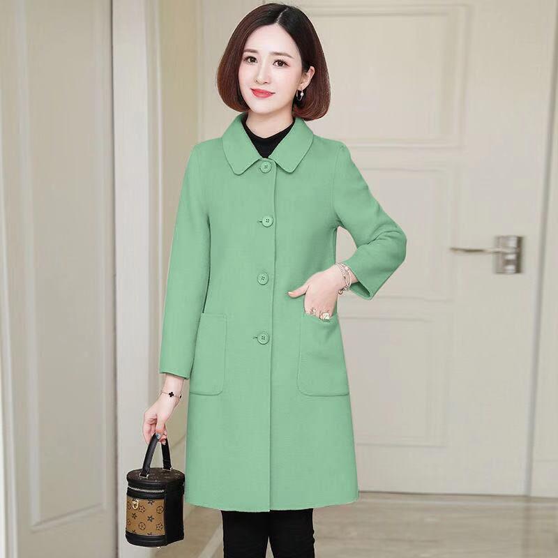 Women's Coat Autumn Winter Jacket Women Overcoat Wool Coat Suits  Long Slim Blend Clothes Outerwear