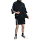 Summer Suit Men's Three-quarter Sleeve T-shirt Handsome Casual Sportswear Men's Loose Set of Shorts Student Trend T