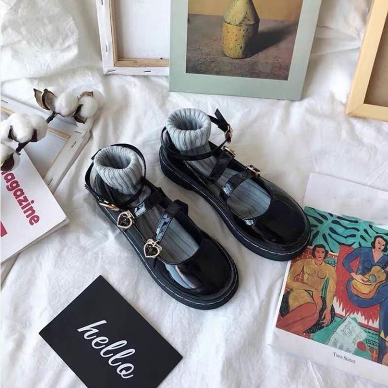 Small Leather Shoes Female British Retro Trifle Bottom Comfortable  Versatile Mary Jane Shoes High Quality