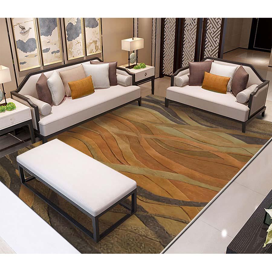 Ink Chinese Rectangular Sofa Coffee Table Carpet Carpets for Living Room Area Rug Home Decor