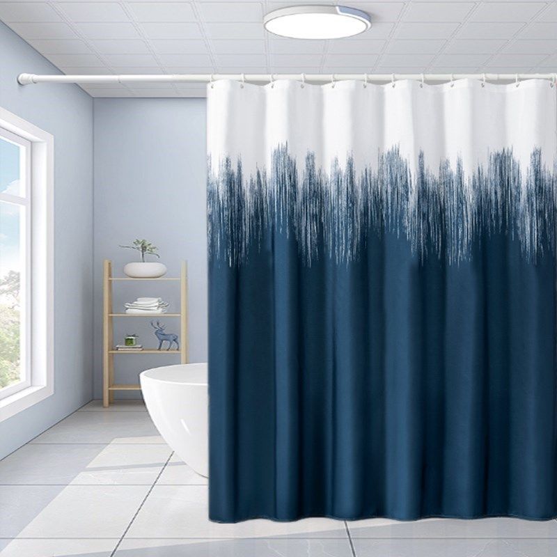 Thicken Shower Curtain Bathroom Shower Curtain Cloth Waterproof and Mildew-proof Partition Door Curtain Toilet Curtain