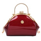 Bride Handbags Glossy Patent Temperament Name Handbags Atmospheric Wedding Dinner Clip Messenger Bag