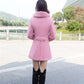 Mid-length Ladies Woolen Coat Winter Temperament Queen Mink-like Thick Warm  Elegant Fashion Coat