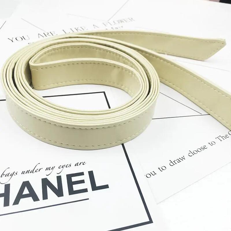 2.5/4cm Width Bow Tie Belt Waist Rope Thin Fur Belt PU Leather Belt Women's Wide Coat Leather Belt Dress Belt