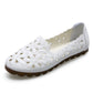 Spring  Summer Hollow Sandals Women's All-match Hole Shoes Flat with Soft Bottom Non-slip Peas Shoes Flat Bottom