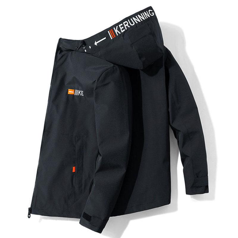 Spring Regular Workwear Men Boutique Jacket Casual Loose Hooded Coat Trendy Top Comfortable Windbreaker