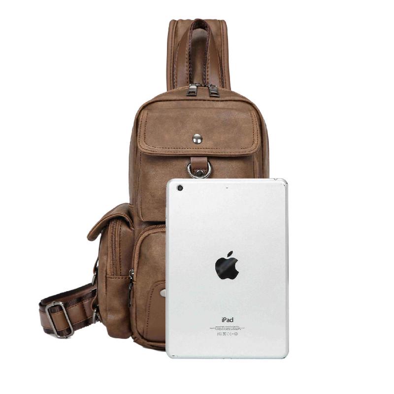 Chest Bag Men's Large-capacity Multi-layer Pocket Outdoor Riding Sports Shoulder Messenger Bag