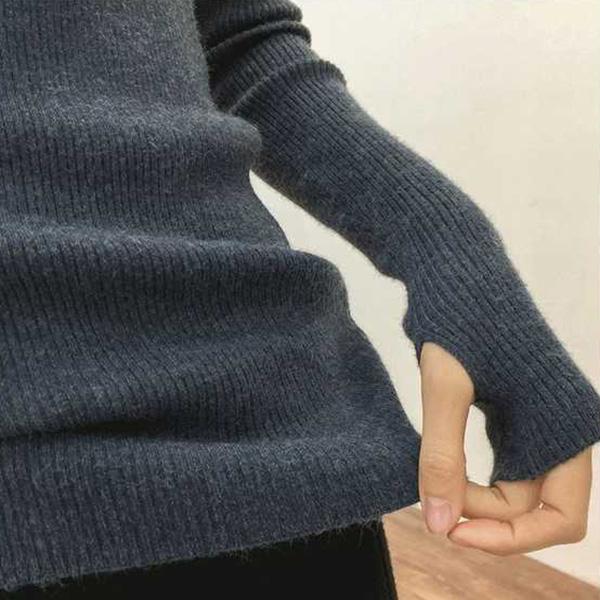 Autumn and Winter Pullover Turtleneck Sweater Women's Slim Long-sleeved Bottoming Sweater To Keep Warm Coat