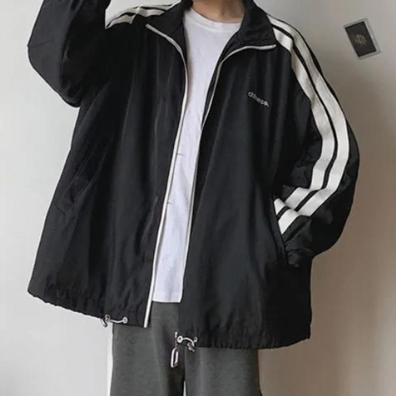 Jacket Men's Ins Tide All-match Hong Kong Fashion Brand Jacket Men's Loose Spring Windbreaker Jacket Men's Clothing