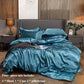 Summer Ice Silk Four-piece Bed Supplies Simple Silkwool INS Wind Is Sleeve Bed Single Pillow Set Home Bedding