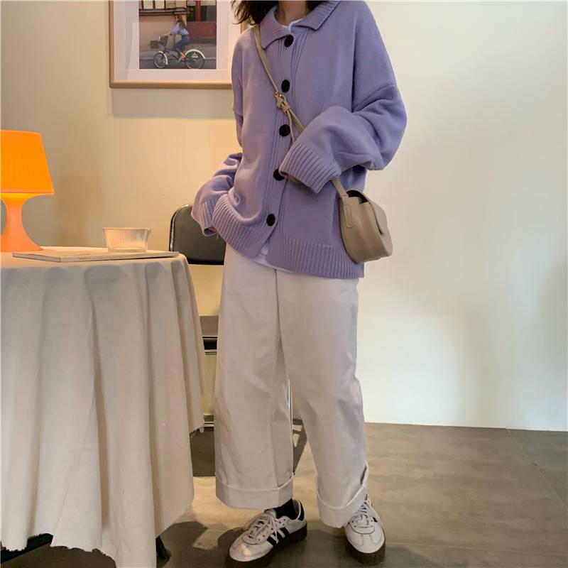 Loose Cardigan Sweater Autumn and Winter Long-sleeved Sweater Women Knitted Jacket