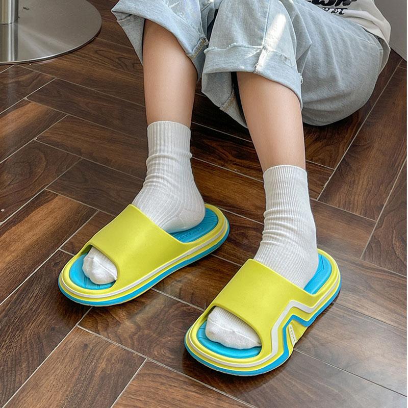 Plus Size Slippers Men Summer Line Non-slip Slippers Couple Shoes Plus Size Furniture Shoes Outdoor Slippers