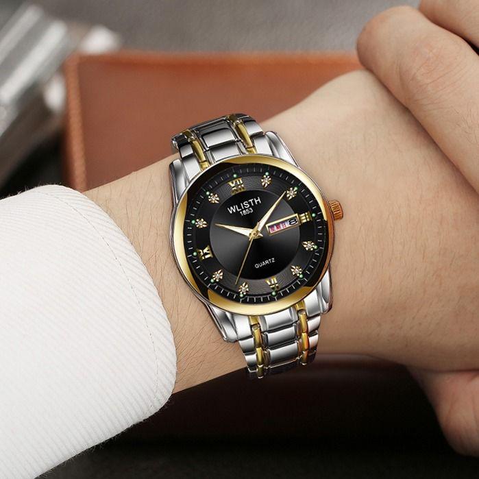 Mens Luxury Mechanical Watches Stainless Steel Waterproof Tourbillon Watches