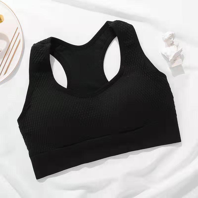 Women's Shockproof Sports Beauty Back Underwear Running Fitness Bra Can Wear Yoga Vest Without Steel Ring Gathering Without Trace Removable Chest Pad