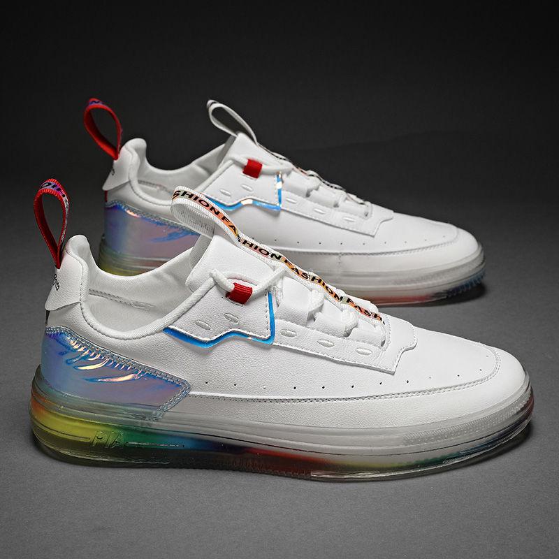 Leather Men Casual Shoes Fashion Sneakers Footwear Soft Rubber Male Flats Shoe White Mens Shoes Sales Man Designer