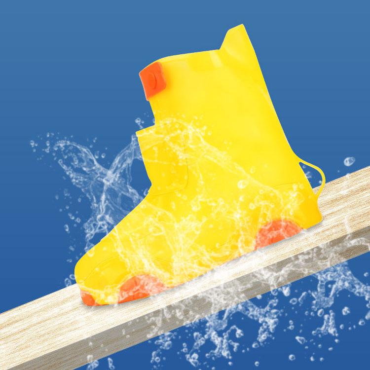 Thickened Children's Rain Boots Shoe Cover Non-slip Wear-resistant Silicone Waterproof Student Baby School Water Shoe Cover