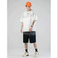Summer Short-sleeved T-shirt Male Students Pure Cotton Printing Hip-hop Loose Shoulders Five-point Sleeve T-shirt Men's