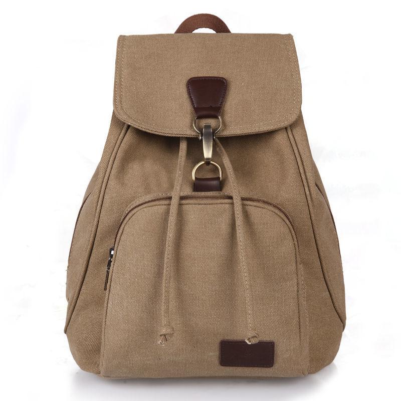 Unisex Backpack Multi-layer Casual Retro Student Computer Bag Travel Canvas High-capacity Schoolbag