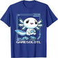 Axolotl Fish Playing Video Games Lizard Funny Unisex T-Shirt Men's Short Sleeve T-Shirt Cotton Tee Eu Size