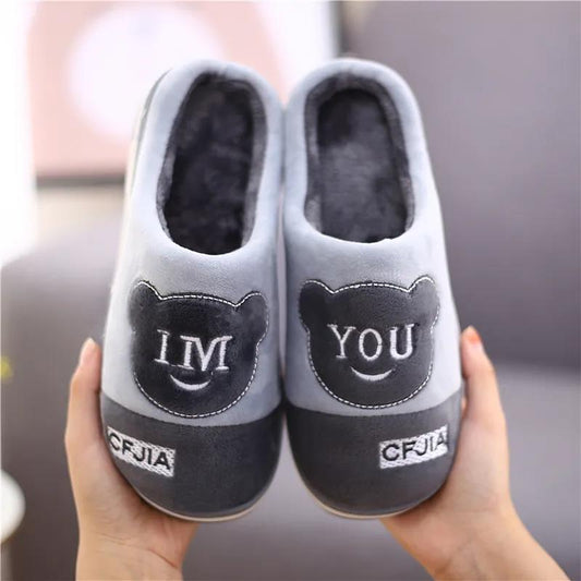 Autumn and Winter Boys Cotton Slippers Boy Slippers 10-12-16 Year Old Student Hairy Slippers