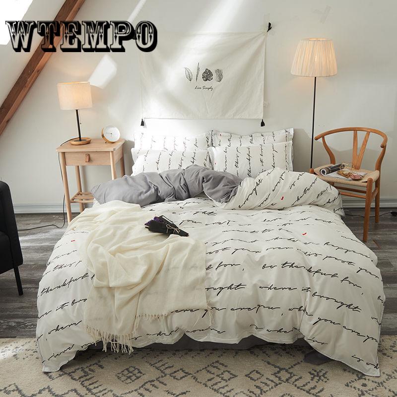 Printing High Quality 4pcs/set Bed Linings Duvet Cover Bed Sheet Pillowcases Cover Set