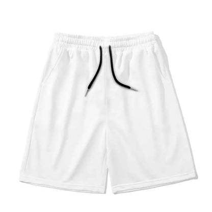 Pure Cotton Sports Shorts Men's Pure Black and White Summer Casual Five-point Pants Loose Wild Shorts