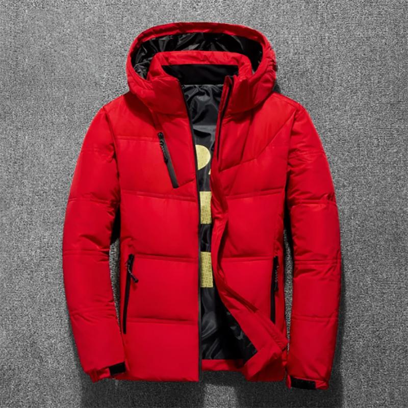 Winter Men's Jacket Men's Thick Plus Down Jacket Fashion Outdoor Sports White Duck Down Jacket Men