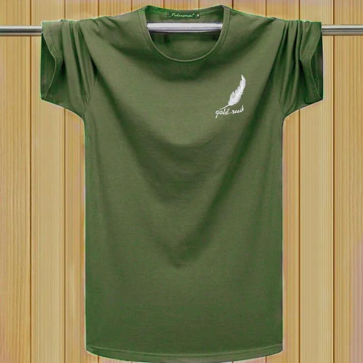 Young Men's Short Sleeve T-shirt Men's Large Size Short T Student Regular Half Sleeve Top