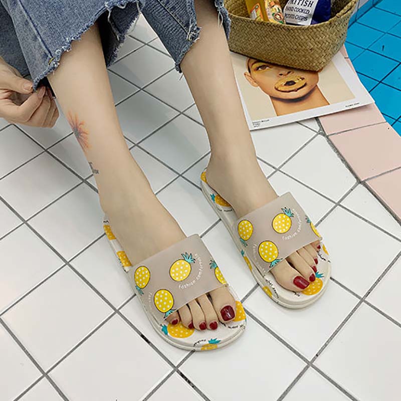 Sandals and Slippers Women Summer Indoor Outdoor Non-slip Deodorant and Dirt-resistant Soft Bottom Bathroom Sandals and Slippers Bathroom Household