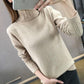 Pofulove Women Turtleneck Pullover Sweater Solid Basic twist Knitted long sleeves Sweater Jumper