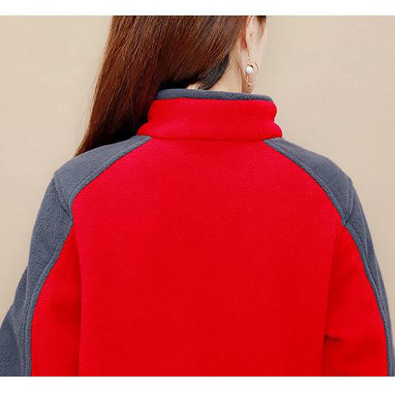 Winter Ladies Stand-collar Fleece Jacket Fashion Casual Thick Warm Short Cardigan Jacket Suitable for Women