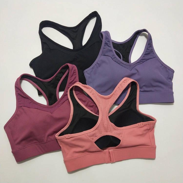 Yoga Vest Ladies Sports Bra Running Fitness Bra Elastic Shockproof Breathable Sweat-absorbent Underwear