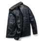 Men's Motorcycle Clothing Plus Size Jacket Male Stand Collar Leather Jacket Autumn and Winter Jacket