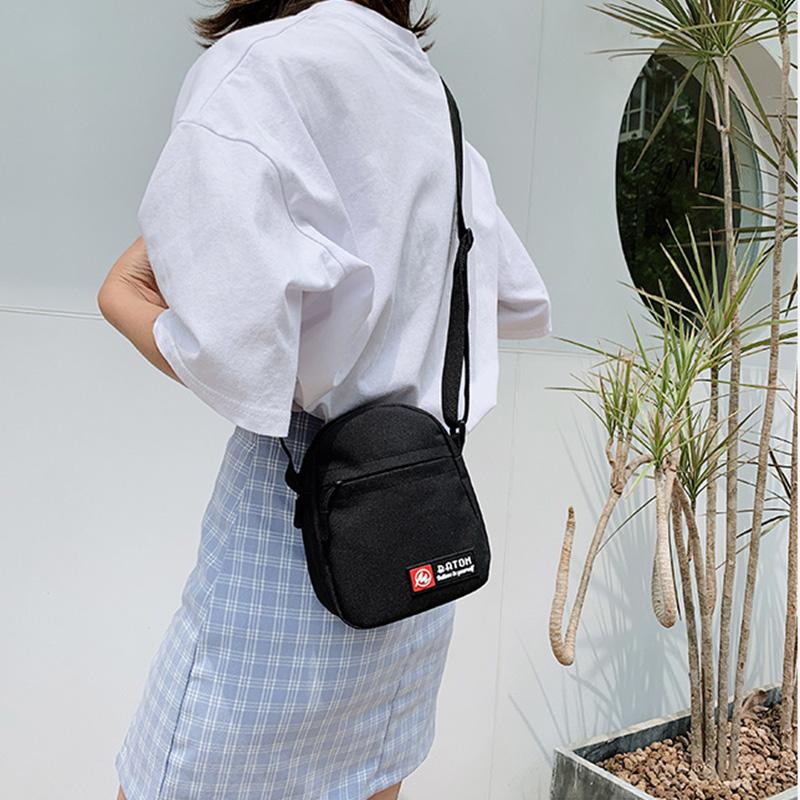 Mobile Phone Bag Small Bag Trendy Fashion Messenger Female Bag Student Net Red All-match Small Shoulder Bag Mini Canvas Bag