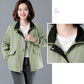 Windbreaker Women's Short Jacket Spring Loose and Thin Stand Collar Fashion Jacket