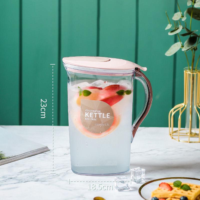 Cold Water Bottle for Household Use Cold Boiled Water Cold Water Cup Set Household High Temperature Resistance Plastic Juice Jug