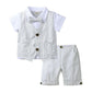 Baby Formal Suit Infant Blazer Toddler Gentleman Tuxedo Outfit Wedding Birthday Gift Clothes Set
