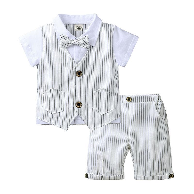 Baby Formal Suit Infant Blazer Toddler Gentleman Tuxedo Outfit Wedding Birthday Gift Clothes Set