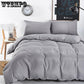 4pcs/set Solid Color Bedding Set Duvet Cover Bedding Sheet Pillowcase 4 Pieces Set