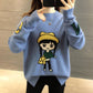 Pofulove Winter Pullover Women Loose Bottoming Shirt (plus Velvet Thick) Half Turtleneck Sweater