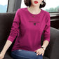 Spring Women Pullover Cat Print Long Sleeve Shirt Casual Loose T-shirt Boutique Bottoming Shirt