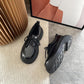 Women's Leather Shoes Winter Warmth and Thickening Plus Velvet Casual and Comfortable Flat Shoes