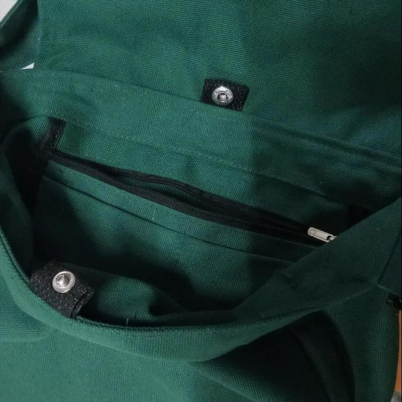 Large Capacity Canvas Bags Women Men Travel Casual Shool Daily Shoulder Simple Crossbody Solid Color Bags