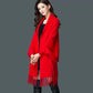Autumn and Winter Imitation Mink Fleece Sweater Mid-length Cardigan Cheongsam Fashion Cloak