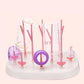 Baby Bottle Dryer Rack Simple Tree Shape Cleaning Drying Rack Shelf Kitchen Feeding Holder Tool